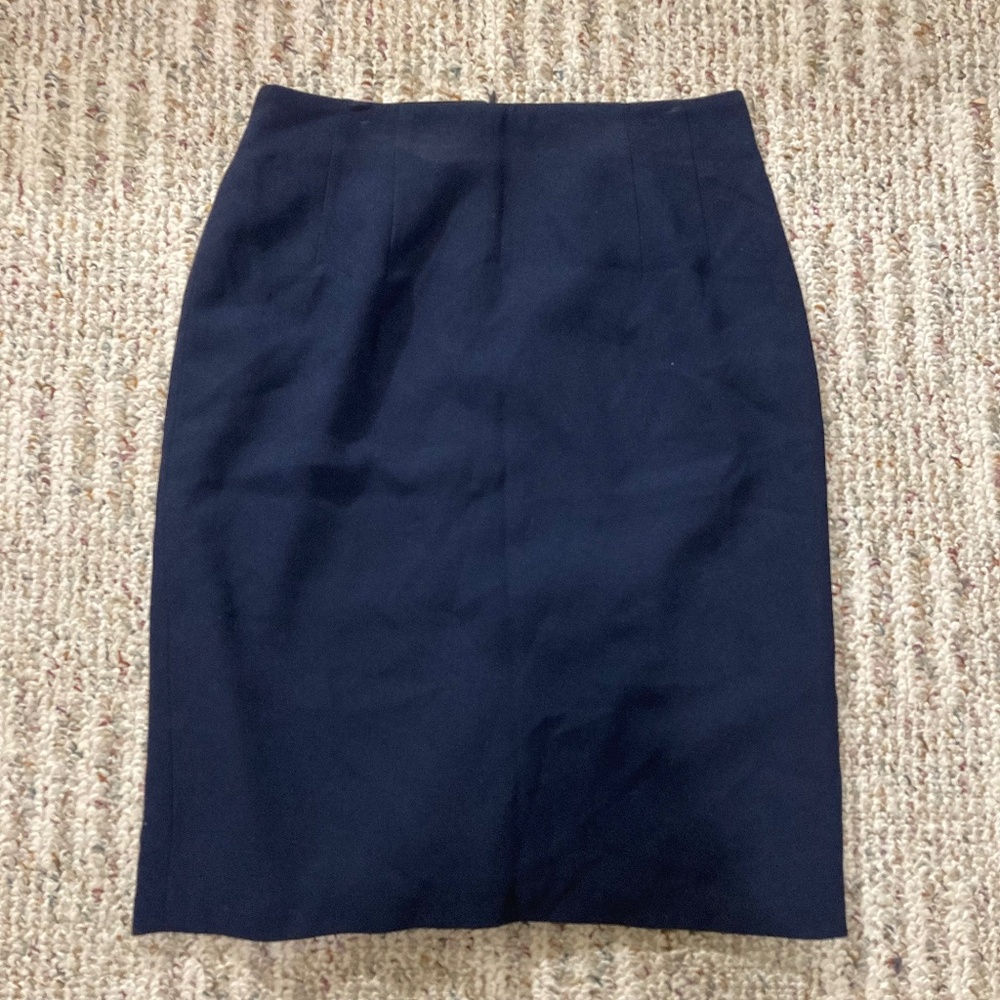 Nygard Collection navy pencil skirt